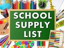  school supply list